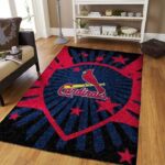 St Louis Cardinals Mlb Baseball Area Rug Baseball Rug Regtangle Carpet Floor Decor Home Decor V6701 0