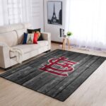 St Louis Cardinals Mlb Team Logo Grey Area Rugs Wooden Style Living Room Carpet Sports Rug Regtangle Carpet Floor Decor Home Decor 0