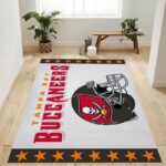 Tampa Bay Buccaneers Nfl 28 Area Rug Living Room And Bed Room Rug Rug Regtangle Carpet Floor Decor Home Decor 0