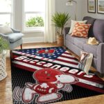 Tampa Bay Buccaneers Nfl Area Rugs American Flag Snoopy Living Room Carpet Team Logo Sports Rug Regtangle Carpet Floor Decor Home Decor 0