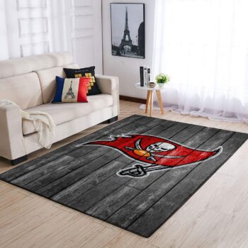 Tampa Bay Buccaneers Nfl Area Rugs Football Living Room Carpet Team Logo Wooden Home Rug Regtangle Carpet Floor Decor Home Decor 0