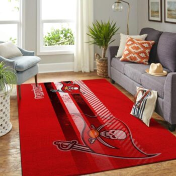 Tampa Bay Buccaneers Nfl Area Rugs Living Room Carpet Team Logo Sports Rug Regtangle Carpet Floor Decor Home Decor 0