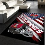 Tampa Bay Buccaneers Nfl Team Logo American Style Area Rug Living Room And Bed Room Rug Rug Regtangle Carpet Floor Decor Home Decor 0