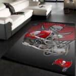 Tampa Bay Buccaneers Nfl Team Logo Helmet Rug Room Carpet Custom Area 0