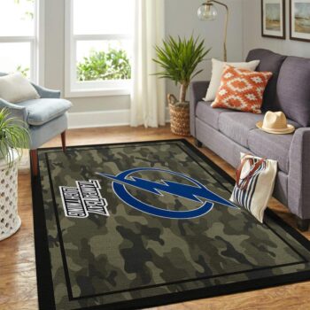 Tampa Bay Lightning Nhl Area Rugs Camo Style Living Room Carpet Team Logo Home Rug Regtangle Carpet Floor Decor Home Decor 0