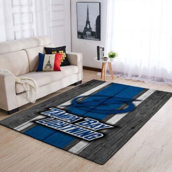 Tampa Bay Lightning Nhl Area Rugs Team Logo Living Room Carpet Sports Rug Regtangle Carpet Floor Decor Home Decor 0