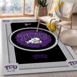 Tcu Horned Frogs Ncaa Team Logo Nice Gift Home Decor Rectangle Area Ru 0