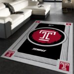 Temple Owls Ncaa 1 Area Rug Living Room And Bed Room Rug Rug Regtangle Carpet Floor Decor Home Decor 0