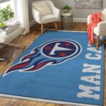 Tennessee Titans Logo Man Cave Area Rug Nfl Football Team Logo Carpet Living Room Rugs Rug Regtangle Carpet Floor Decor Home Decor 0
