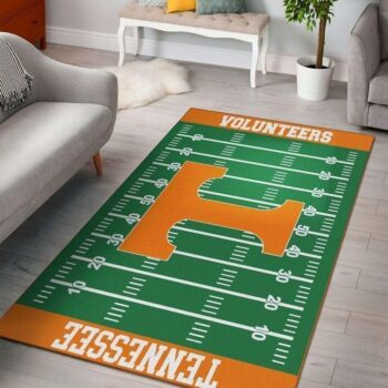 Tennessee Volunteers Home Field Area Rug Football Team Logo Carpet Living Room Rugs Rug Regtangle Carpet Floor Decor Home Decor 0