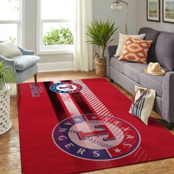 Texas Rangers Area Rug Mlb Baseball Team Logo Carpet Living Room Rugs Rug Regtangle Carpet Floor Decor Home Decor 0