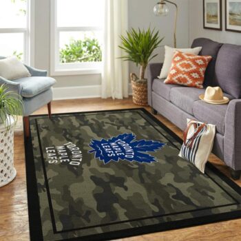 Toronto Maple Leafs Nhl Area Rugs Camo Style Living Room Carpet Team Logo Home Rug Regtangle Carpet Floor Decor Home Decor 0
