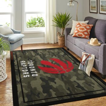 Toronto Raptors Nba Area Rugs Camo Style Living Room Carpet Team Logo Home Rug Regtangle Carpet Floor Decor Home Decor 0