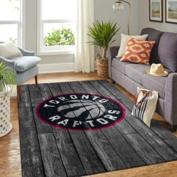 Toronto Raptors Nba Team Logo Grey Area Rugs Wooden Style Living Room Carpet Sports Rug Regtangle Carpet Floor Decor Home Decor 0