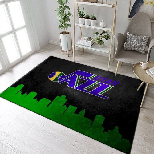 Utah Jazz Skyline Nba Team Logo Area Rug Living Room Rug Us Gift Dec 0 Utah Jazz Skyline Nba Team Logo Area Rug Living Room Rug Us Gift Dec 0