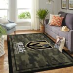 Vegas Golden Knights Nhl Area Rugs Camo Style Living Room Carpet Team Logo Home Rug Regtangle Carpet Floor Decor Home Decor 0