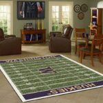 Washington Huskies Home Field Area Rug Football Team Logo Carpet Living Room Rugs Rug Regtangle Carpet Floor Decor Home Decor 0