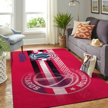 Washington Wizards Area Rug Nba Basketball Team Logo Carpet Living Room Rugs Rug Regtangle Carpet Floor Decor Home Decor V4238 0