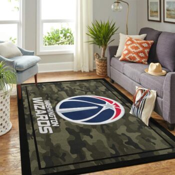 Washington Wizards Nba Area Rugs Camo Style Living Room Carpet Team Logo Home Rug Regtangle Carpet Floor Decor Home Decor 0