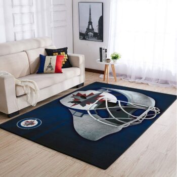 Winnipeg Jets Nhl Area Rugs Team Logo Style Living Room Carpet Sports Rug Regtangle Carpet Floor Decor Home Decor 0