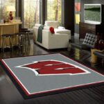 Wisconsin Badgers Area Rug Football Team Logo Carpet Living Room Rugs Rug Regtangle Carpet Floor Decor Home Decor V11130 0