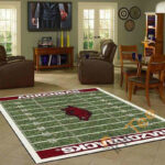 Arkansas Razorbacks Home Field Area Rug Amazon Best Seller Sku 1526 Rug 1586448563265