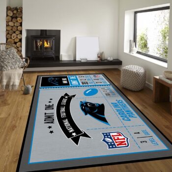 Carolina Panthers Rug Custom Size And Printing 0