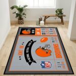 Cleveland Browns Rectangle Rug Custom Size And Printing 0