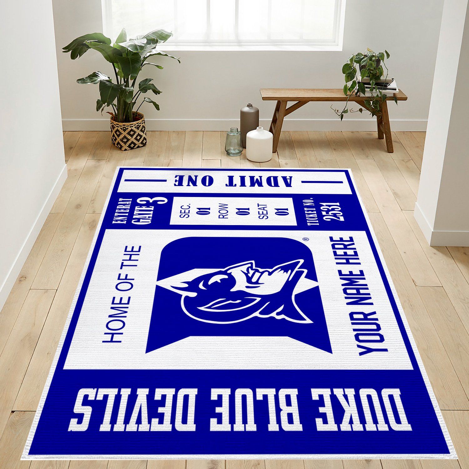 Customizable Duke Blue Devils Rug Custom Size And Printing 0 Customizable Duke Blue Devils Rug Custom Size And Printing 0