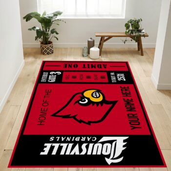 Customizable Louisville Cardinals Rug Custom Size And Printing 0
