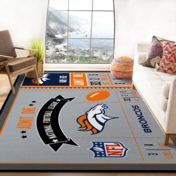 Denver Broncos Rug Custom Size And Printing 0