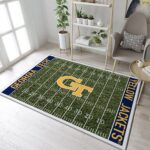 Georgia Tech Yellow Jackets Nfl Rug Custom Size And Printing 0