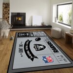 Las Vegas Raiders Rug Custom Size And Printing 0