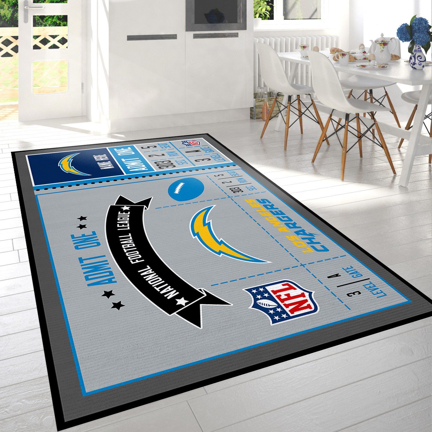Los Angeles Chargers Rug Custom Size And Printing 0 Los Angeles Chargers Rug Custom Size And Printing 0
