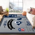 Los Angeles Rams Sport Rug Custom Size And Printing 0