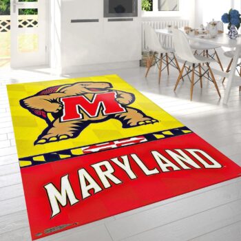 Maryland Terrapins Logo Rug Custom Size And Printing 0