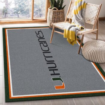 Miami Hurricanes Rug Custom Size And Printing 0