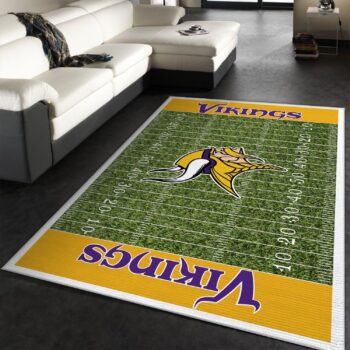 Minnesota Vikings Nfl Rug Custom Size And Printing 0