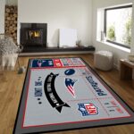 New England Patriots Bedroom Rug Custom Size And Printing 0