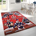 New England Patriots Super Bowl Rug Custom Size And Printing 0