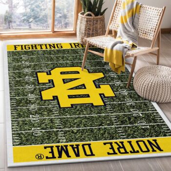 Notre Dame Fighting Irish Nfl Rug Custom Size And Printing 0