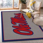 Ole Miss Rebels Rug Custom Size And Printing 0