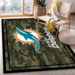 Team Logo Miami Dolphins Rug Custom Size And Printing 0