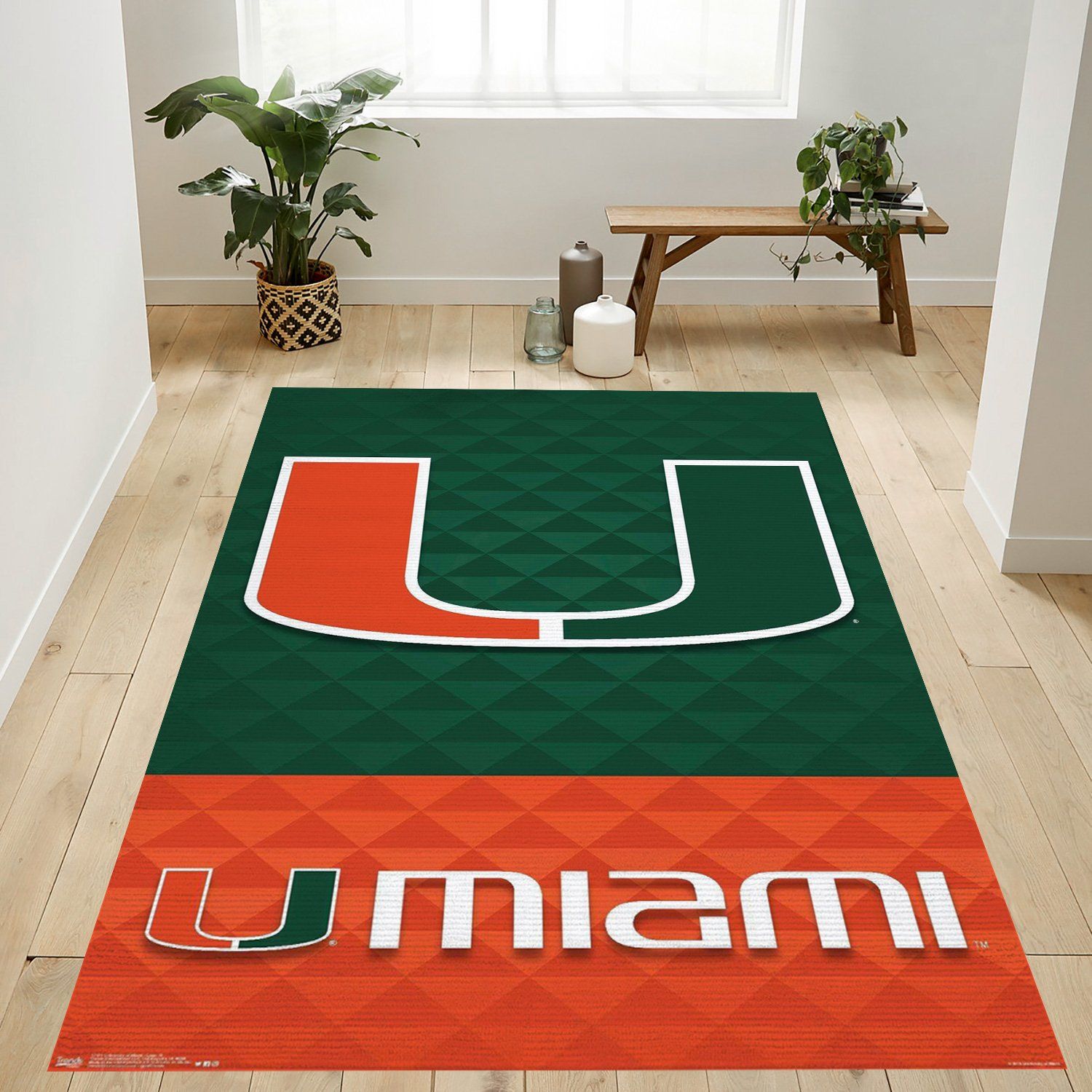 University Of Miami Hurricanes Logo Rug Custom Size And Printing 0 University Of Miami Hurricanes Logo Rug Custom Size And Printing 0