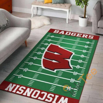 Wisconsin Badgers Home Field Area Rug Amazon Best Seller Sku 523 Rug 1586436196617