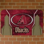 Arizona Diamondbacks Hexagon Oval Red Doormat