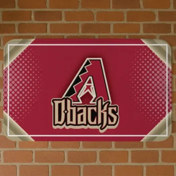 Arizona Diamondbacks Silver Halftone Red Doormat