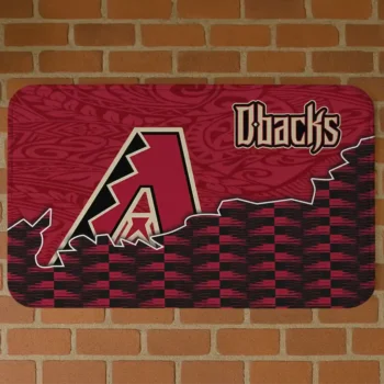 Arizona Diamondbacks Tribal Detailing Red Black Doormat