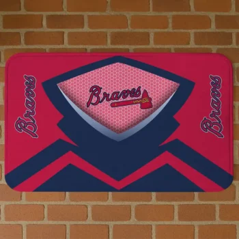 Atlanta Braves Ninja Mesh Navy Doormat