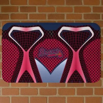 Atlanta Braves Torso Pattern Red Crocs Doormat